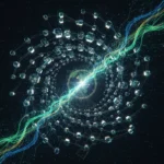 Blockchain Além das Criptos: 7 Aplicações Inovadoras no Brasil Representação artística de rede blockchain interconectada com elementos brasileiros, simbolizando inovação tecnológica no país.