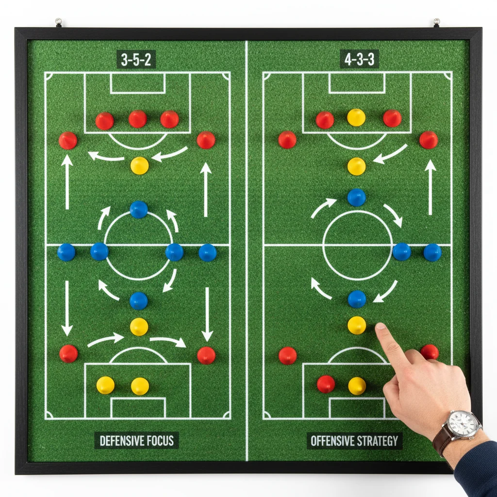 Análise Tática: 3-5-2 vs. 4-3-3 na Série A Brasileira
